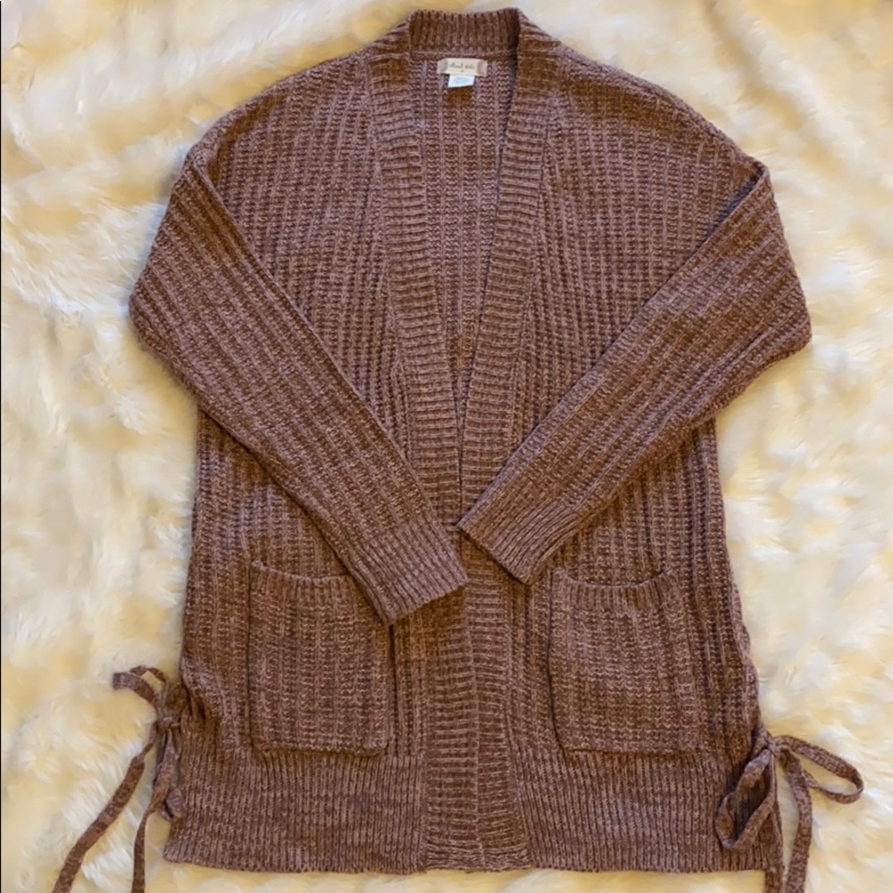 Altar’d State pink / mauve cardigan sweater